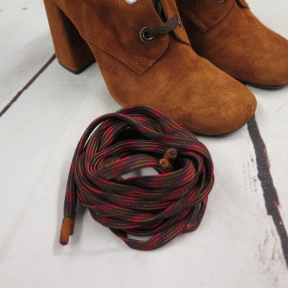 NEW Prada Lace-Up Knee Boots Brown Suede Size 36 - Picture 7 of 8